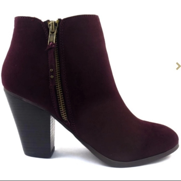 Charlotte Russe Shoes - Charlotte Russe Plum Boots 10